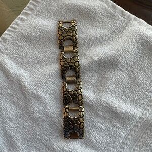 Vintage Black and Gold Bracelet